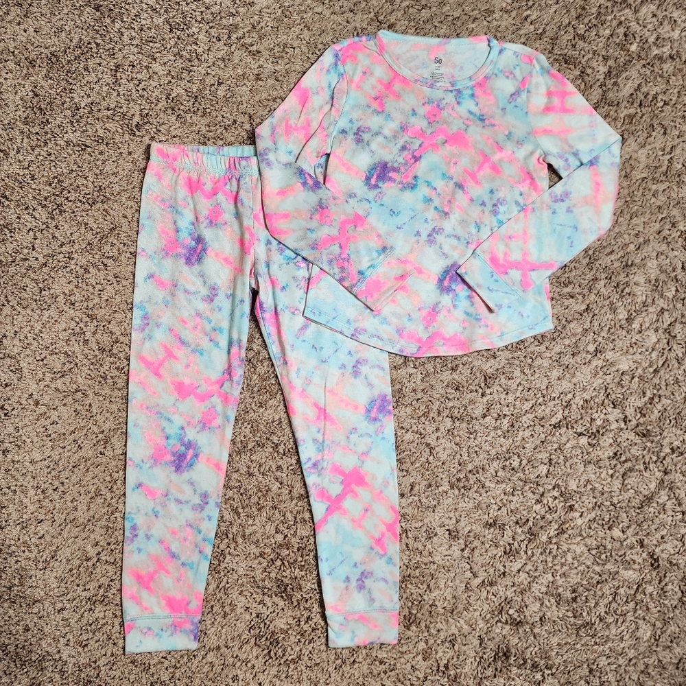 SO Tie-Dye Pajamas Set Girls Medium 8